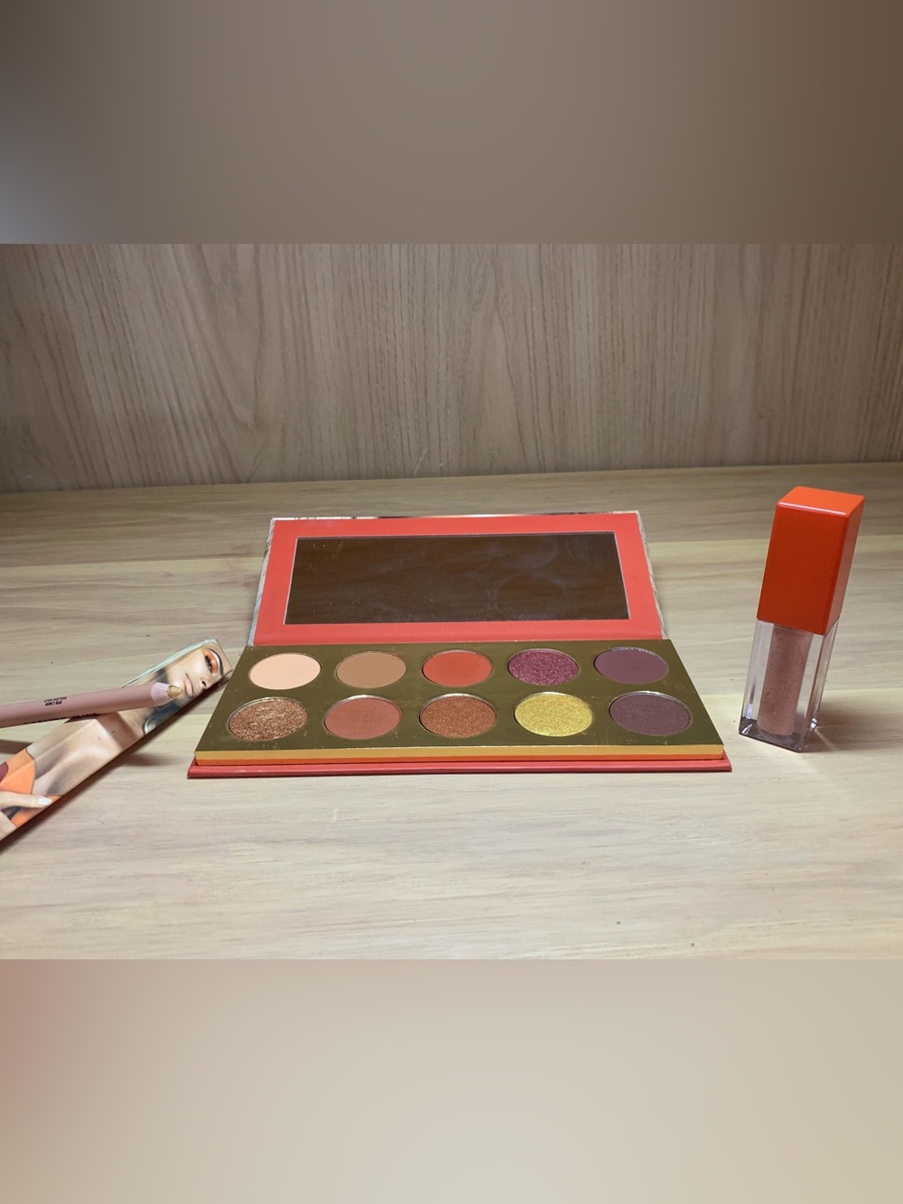 RARE KKW Beauty Sooo Fire 3-Piece Lot - Eyeshadow Palette + Eye Liner & Gloss
